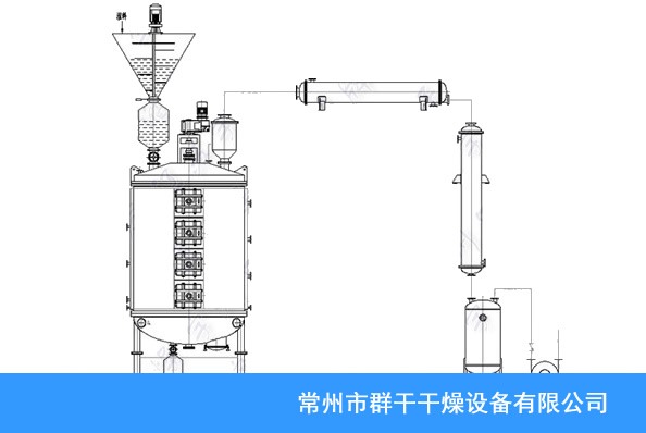 真空盘式干燥机工艺流程